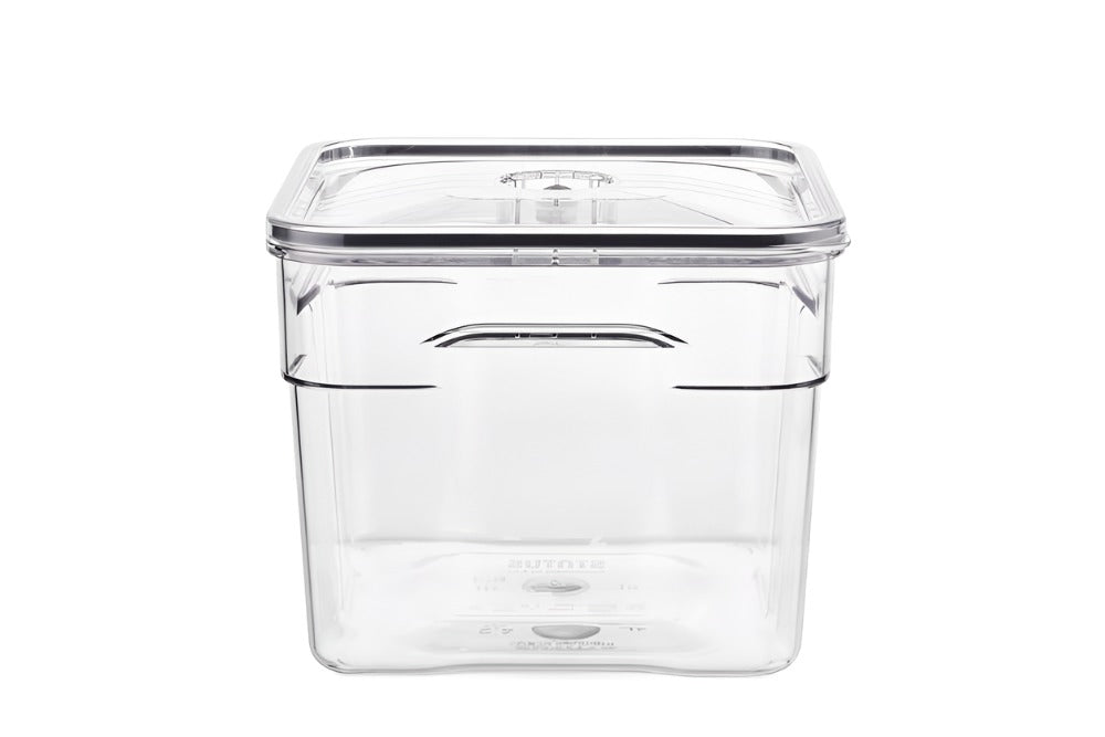 Marinating Vacuum Container Pro - 6L, Square, Full TRITAN (Manual Vacuum Pump included)