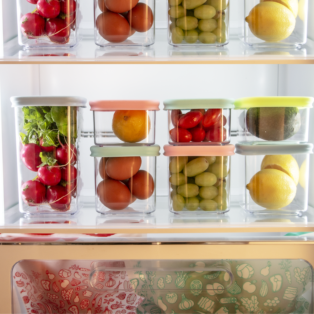 PrepCube Silicon Lid Food Container - 4PC Set