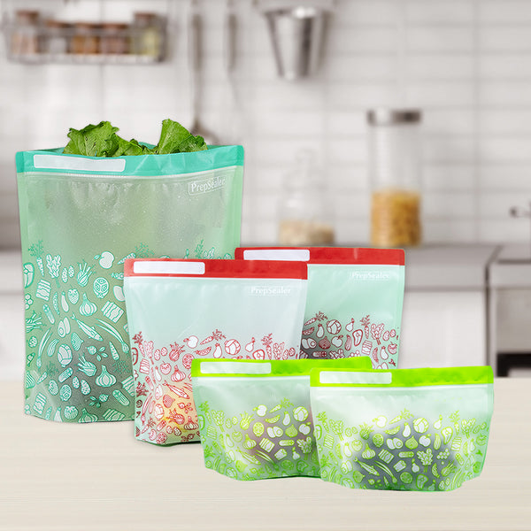 Keep your fruits and veggies fresh with these sealed reusable bags