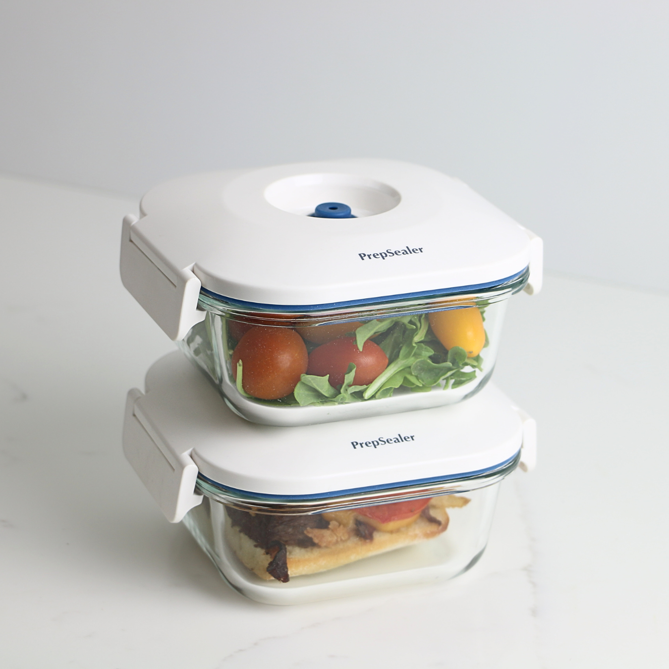 Glass Vacuum Container 0.5 Liter - 2 Packs (Pump not include)
