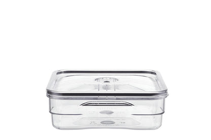 Marinating Vacuum Container Pro - 2L, Square, Full TRITAN (Manual Vacuum Pump included)