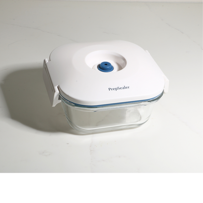 Glass Vacuum Container 0.5 Liter - 2 Packs (Pump not include)