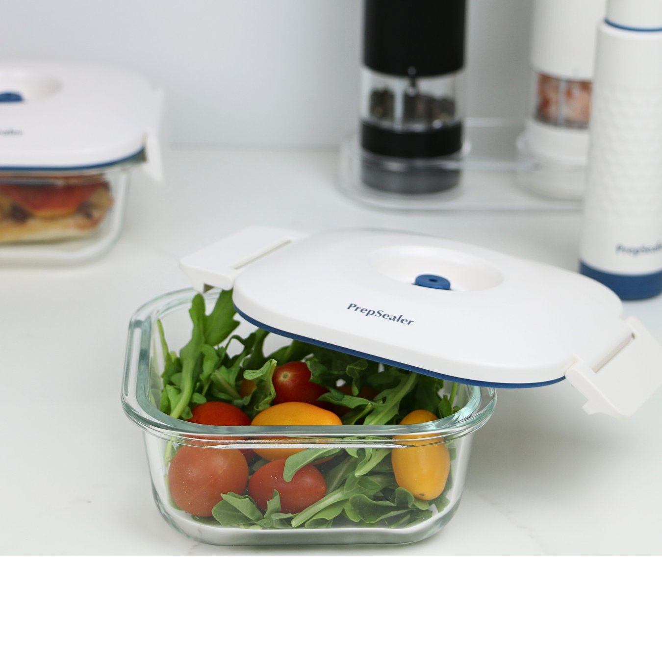 Glass Vacuum Container 0.5 Liter - 2 Packs (Pump not include)