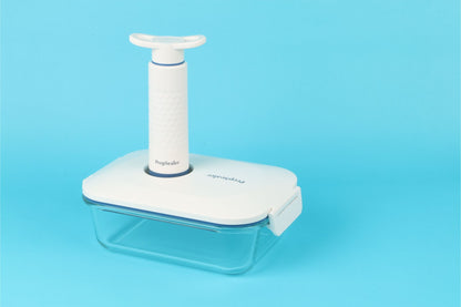Food-Saving Glass Vacuum Container 1 Liter with Manual Pump