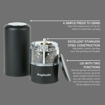 Electric Grinder Set (Color: Black, White, Base, Brush, Battery is not included)