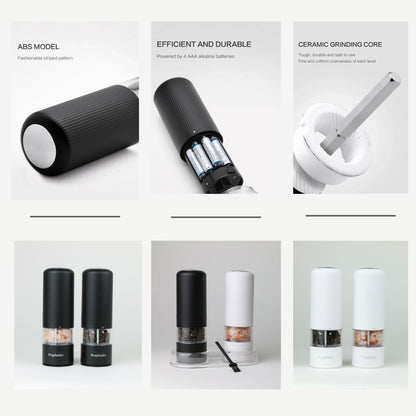 Electric Grinder Set (Color: Black, White, Base, Brush, Battery is not included)
