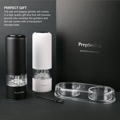 Electric Grinder Set (Color: Black, White, Base, Brush, Battery is not included)