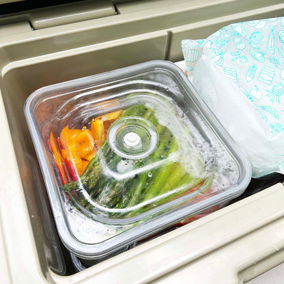 Marinating Vacuum Container Pro - 6L, Square, Full TRITAN (Manual Vacuum Pump included)