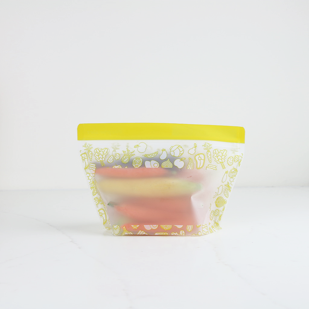 Food Saving Reusable Bag - Blossom 10PC Set with window (3 Small, 3 Medium, 4 Large)