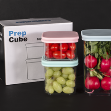 PrepCube Silicon Lid Food Container - 3pc set