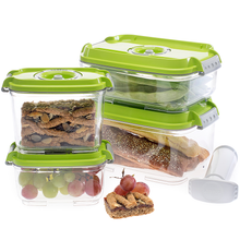 PrepSealer BPA-free Tritan Vacuum Container 5pc Set (0.5L,0.8L,1.2L,2L,Pump)
