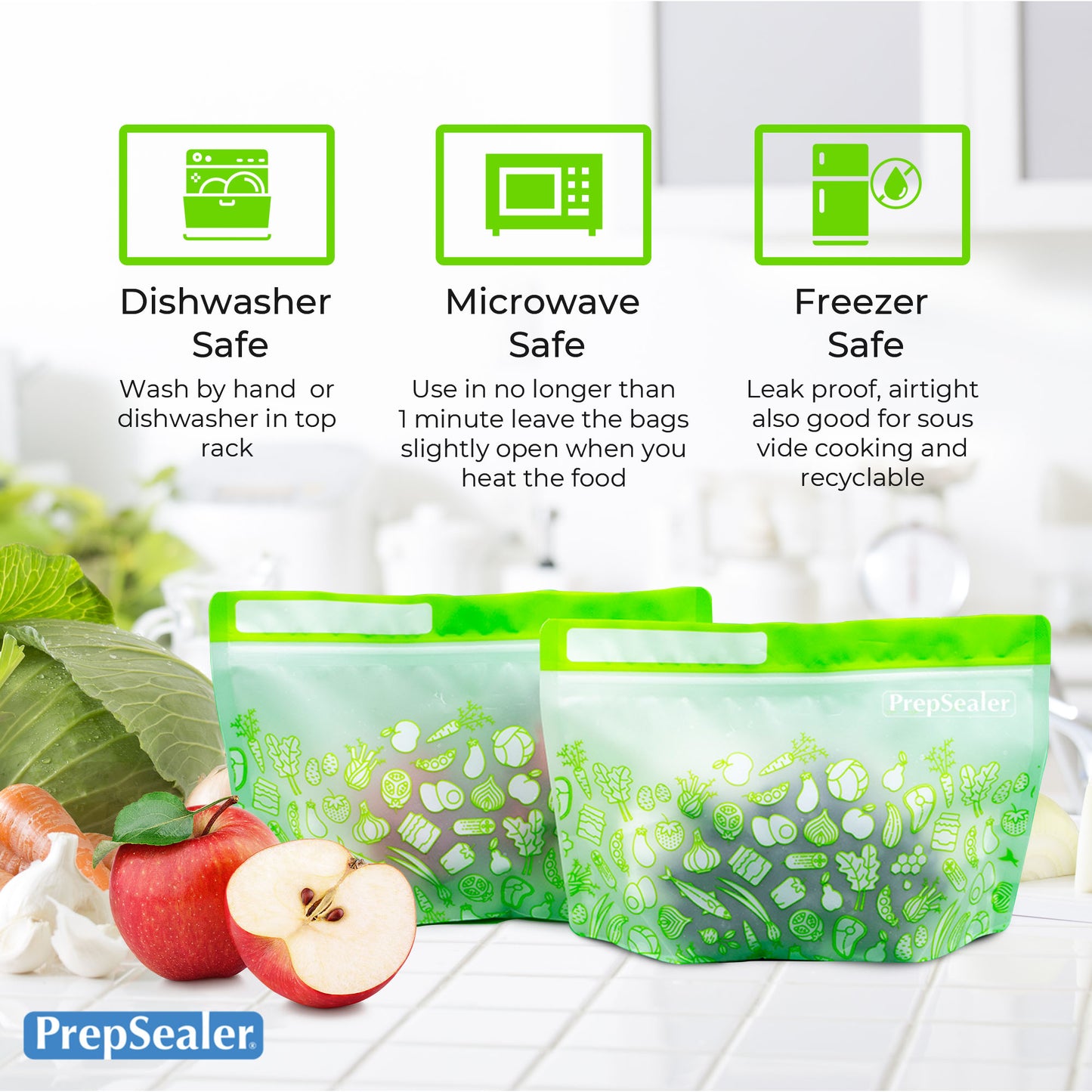Food Saving Reusable Bag - Small 6PC