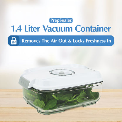 Prep & Seal BPA-Free TRITAN Vacuum Container 1.4L ( NO Manual Pump included )