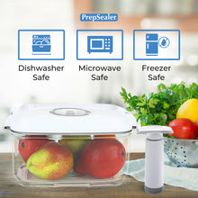 PrepSealer BPA Free Tritan Vacuum Container 3pc Bundle Set (1.4 L, 2.0 L, Drip Tray, Pump)