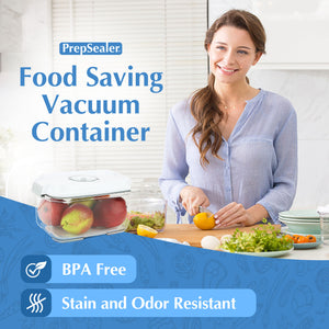 PrepSealer BPA-free Tritan Vacuum Container 2L (Pump,Tray)