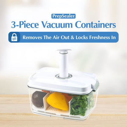 Prep & Seal BPA-Free TRITAN Vacuum Container Bread Box 4.5L (Pump,Tray)