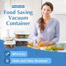 PrepSealer BPA-free Tritan Vacuum Container 5pc Set (0.5L,0.8L,1.2L,2L,Pump)