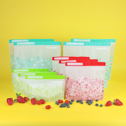 Food Saving Reusable Bag - 10PC (3 Small, 3 Medium, 4 Large)