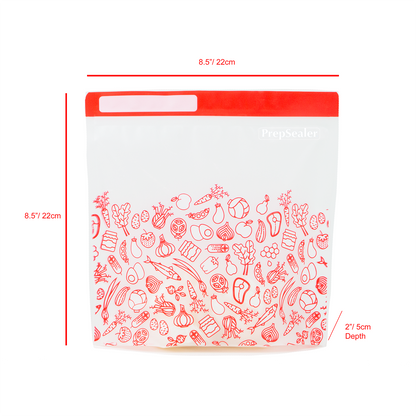 Food Saving Reusable Bag - Variety 10pc (5 Medium, 5 Large )