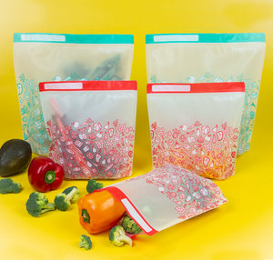 PrepSealer Food Saving Reusable Bag - Variety 10pc (5 Medium, 5 Large )