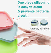 PrepCube Silicon Lid Food Container - 3pc set